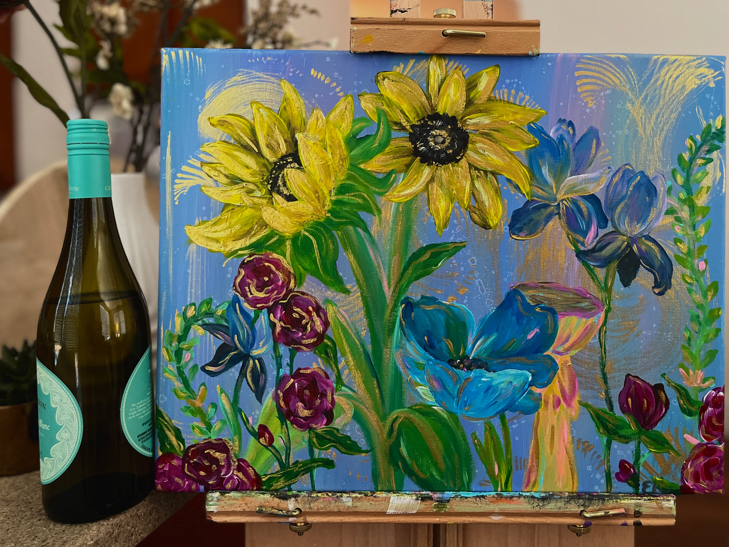 Yellow Sunflowers (18"x14")