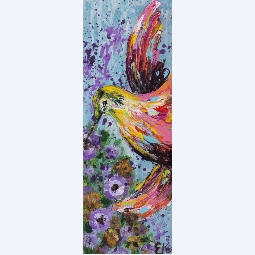 NEW Textured Graceful Hummingbird: Paper Print