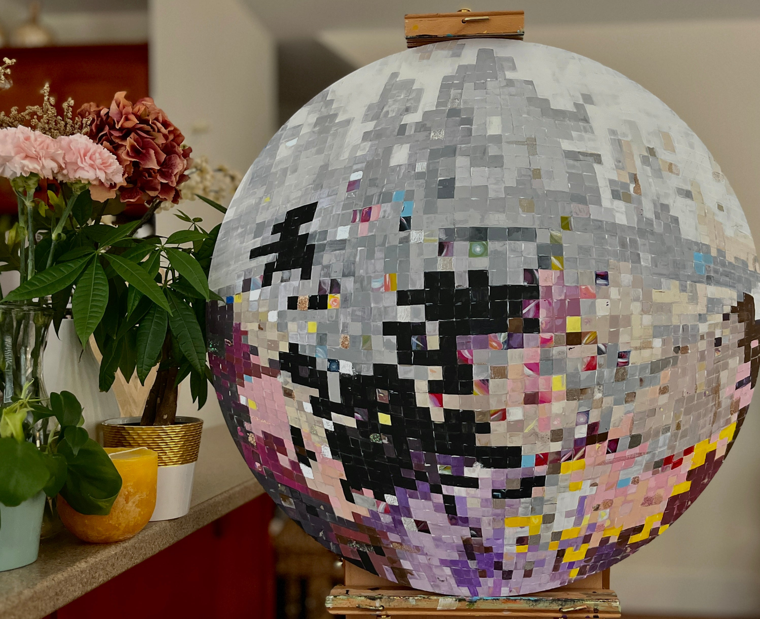 Disco Ball Paintings