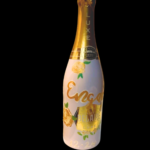 Engagement Champagne Bottle