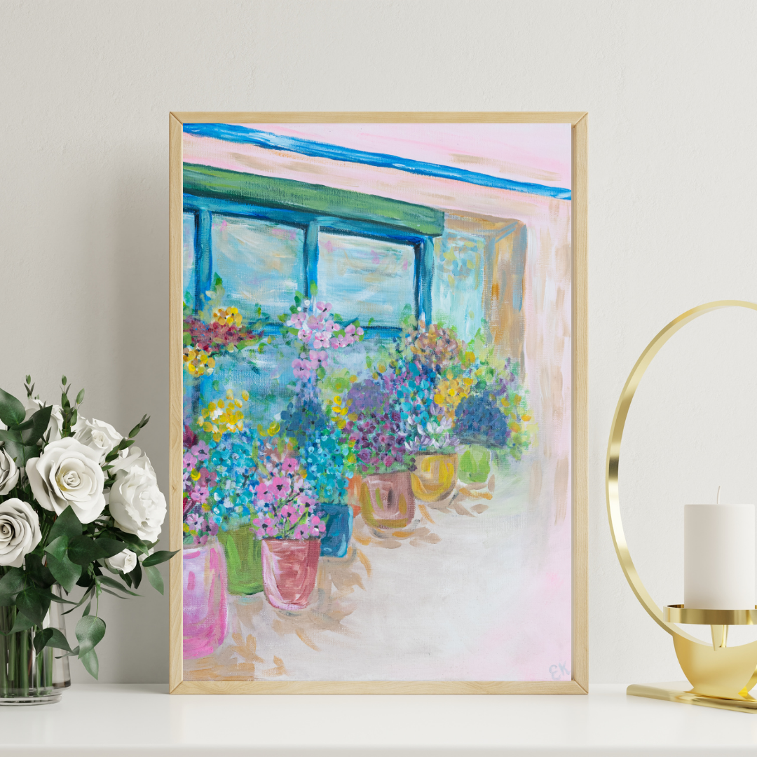 Abstract Floral Shop: Paper Print