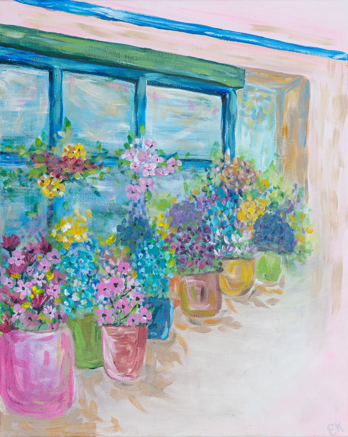 Abstract Floral Shop: Paper Print