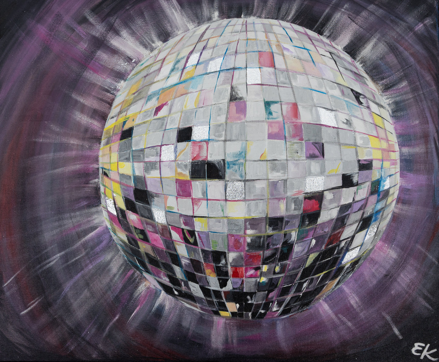 Funky Disco Ball Alaina: Paper Print