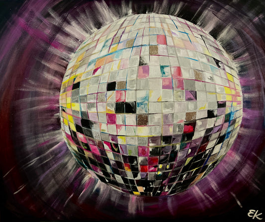 Funky Disco Ball: Alaina (24"x20")