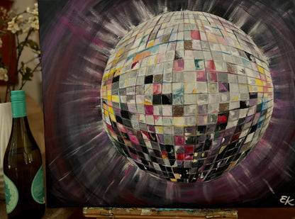 Funky Disco Ball: Alaina (24"x20")