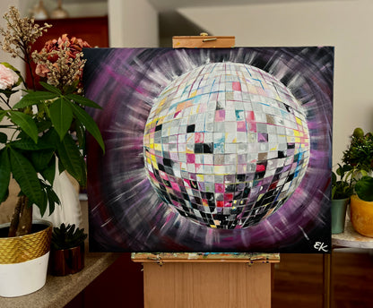 Funky Disco Ball: Alaina (24"x20")