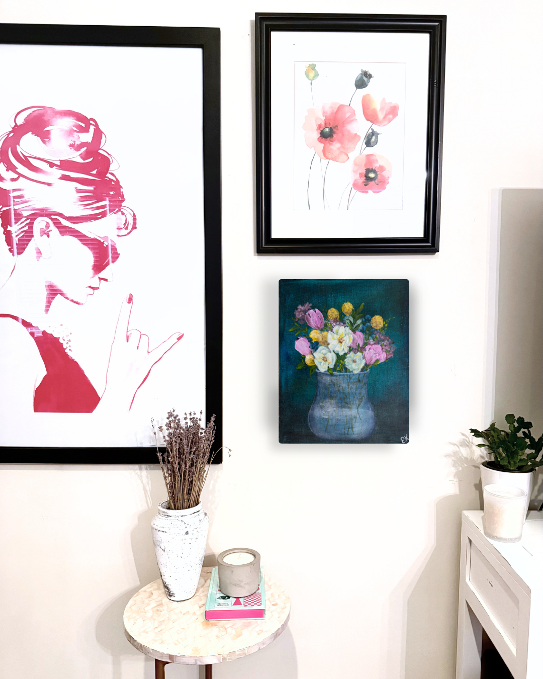 Still Life Flower Pot: Paper Print